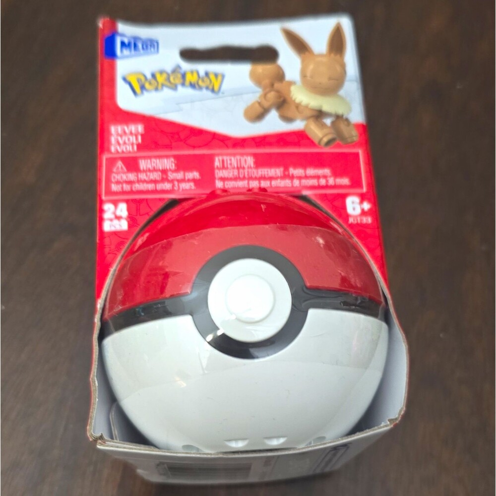 MEGA Pokémon Eevee 24pc Interlocking Blocks Poké Ball Set Age 6+ JCT33